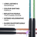 Nykaa Stardust Holographic Long Lasting Waterproof Smudgeproof Chrome Pencil Eyeliner