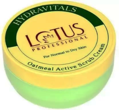 Lotus Pro Hydravitals Oatmeal Active Scrub Cream - for Normal To Dry Skin