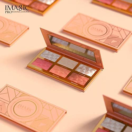IMagic Professional 6 Color Highliter & Blusher& Contour Pallete