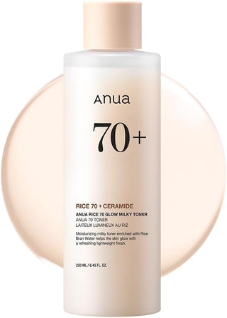 ANUA RICE 70 + Ceramide GLOW MILKY TONER 250 ML