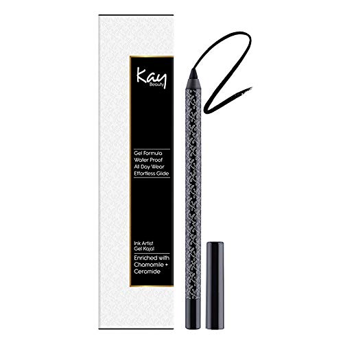 Kay Beauty Smudgeproof Jet Black Gel Kajal - Onyx