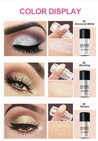 IMagic Glitter Eyeshadow Metallic Loose Powder Pigment