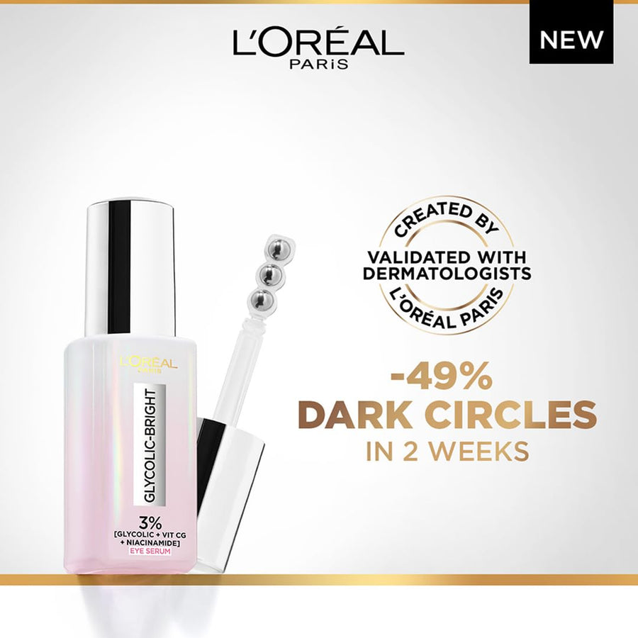Loréal Paris Glycolic Bright Dark Circle Eye Serum 20ML
