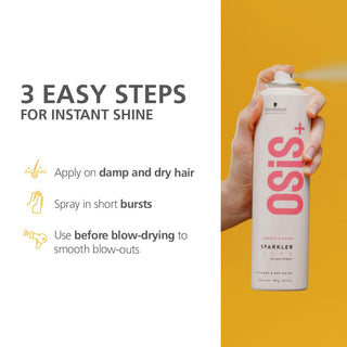 Schwarzkopf Professional Osis Sparkler Shine Hair Spray | For Instant Shine