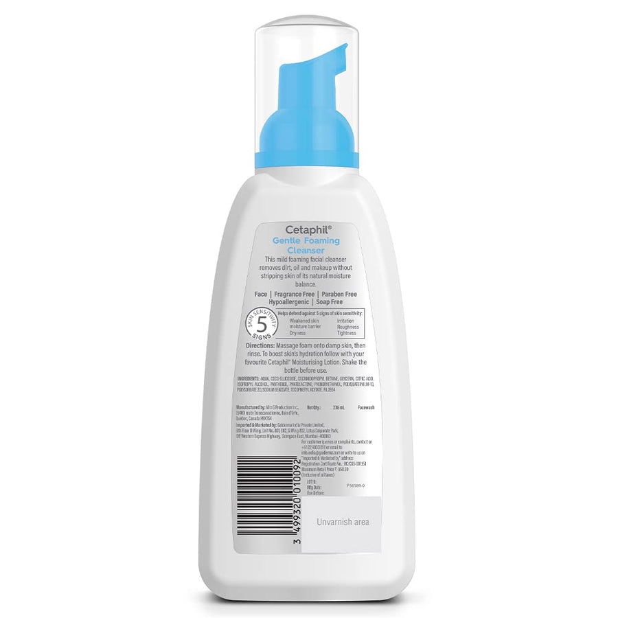 Cetaphil,Gentle Foaming Cleanser for All Skin Types - 236 ml