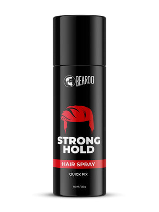 Beardo Strong Hold Hair Spray, 192 ml Hair Spray for Men Hair Styling Hair Setting Spray