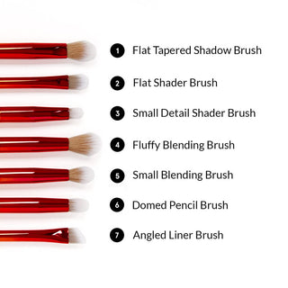 BH Cosmetics Chillin' in Chicago Eye Brush Set - 7 Piece