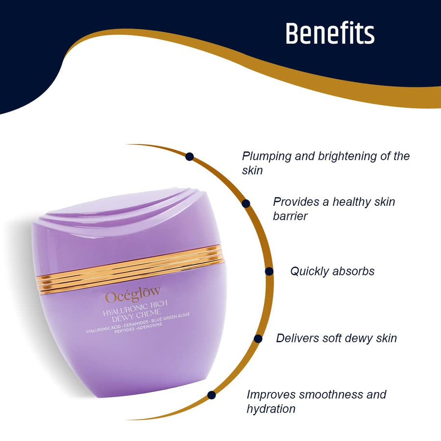 Oceglow Hyaluronic Rich Dewy Creme  Face Moisturizer 50ml