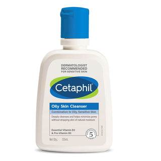 Cetaphil Oily Skin Cleanser , Daily Face Wash for Oily, Acne prone Skin 125ml
