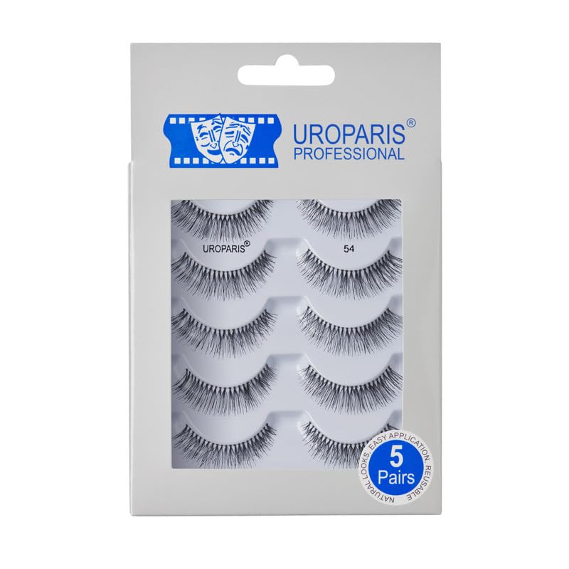 Uroparis 54 Eyelashes for Women — Pack of 5