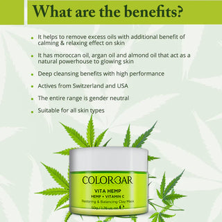 Colorbar Vita Hemp resttoring & Balancing Clay Mask