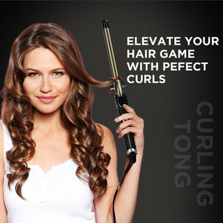 Ikonic Professional Black Curling Tong-19