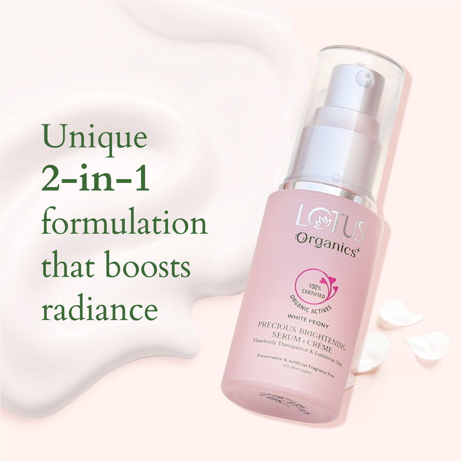 Lotus Organic Precious Brightening Serum+ Creme 30ml