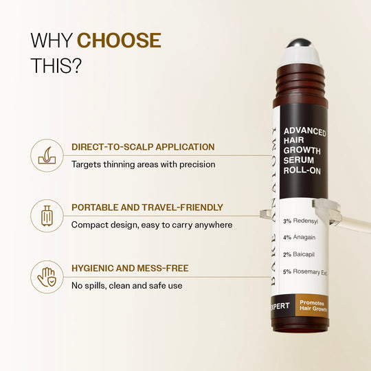Bare Anatomy Advanced Hair Growth Serum Roll-On 25ml