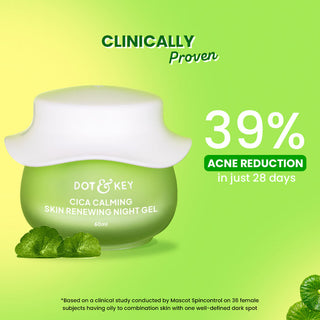 Dot & key Cica Calming Night Gel (Niacinamide + Green Tea) 60ml