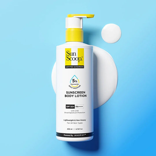 Sun Scoop 5% Niacinamide Sunscreen Body Lotion| SPF 50+ PA++++ 200ml