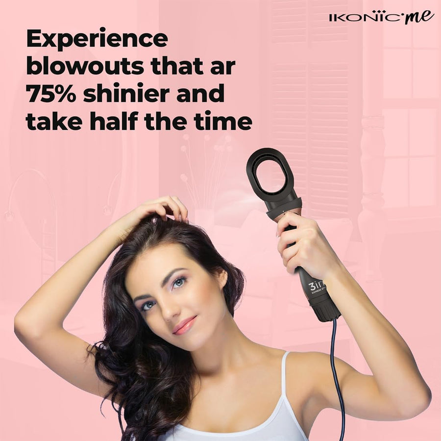 Ikonic Me Professional 3 in 1 Express Styler Black