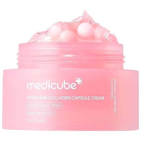 Medicube Salmon DNA PDRN Pink Collagen Capsule Cream, Face Moisturizer