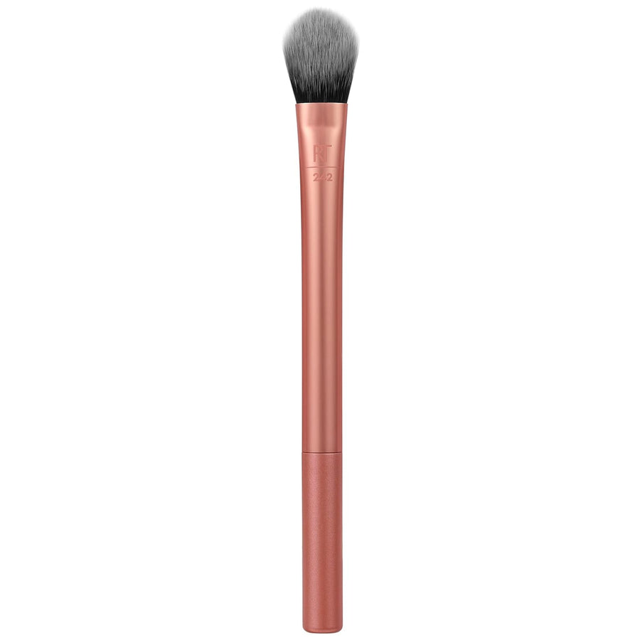 Real Techniques Brightening Concealer Makeup Brush + Eye Cream, Pink -RT01977