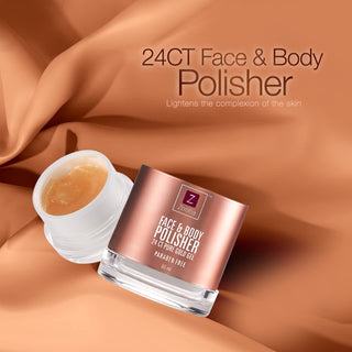 Zobha® Face & Body Polisher 24CT Gold Facial Gel 50ml
