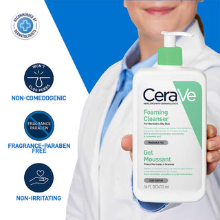 CeraVe Ceramides Foaming Cleanser for Normal To Oily Skin