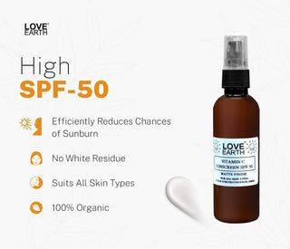 Love Earth Vitamin C Sunscreen SPF-50 Matte Finish -100ml