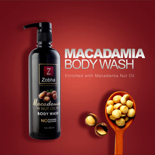 Zobha Macadamia Body Wash For Women And Men, 500 ml