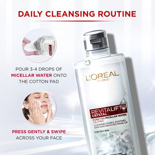 Loréal Purifying Micellar Water, Cleanses pores and Removes Makeup