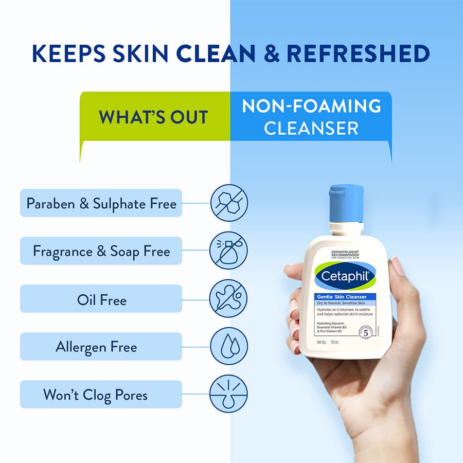 Cetaphil Face Wash Gentle Skin Cleanser 125ml