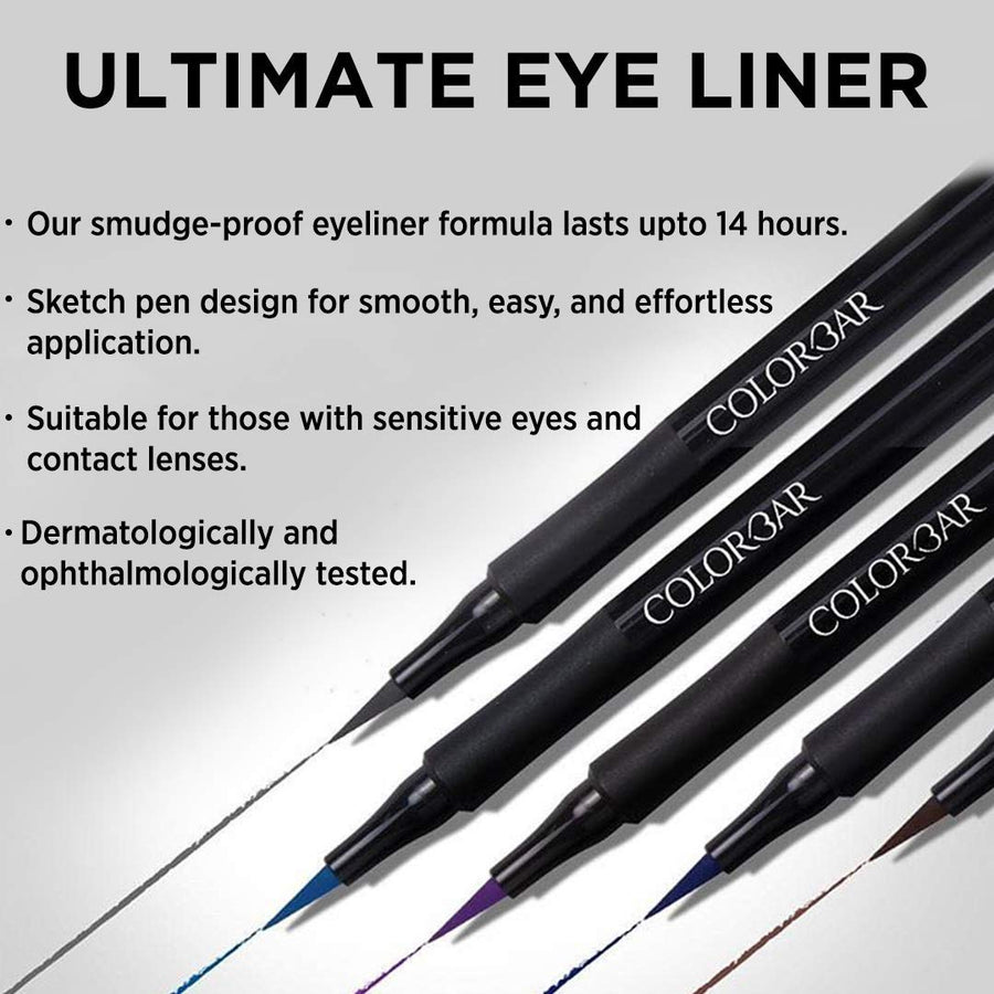 Colorbar Ultimate Matte finish Eye Liner, Black