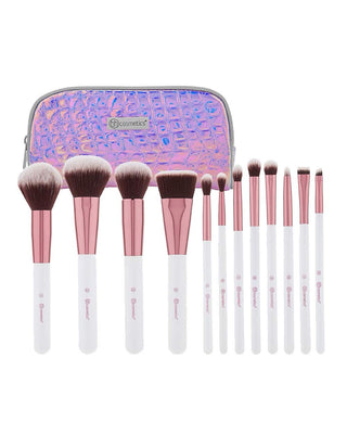 BH Cosmetics Crystal Quartz Makeup Brush Set -12 Pcs