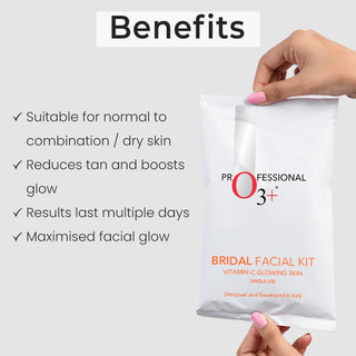 O3+ Bridal Facial Kit Vitamin C for Glowing Skin and Radiant