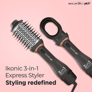 Ikonic Professional 3 in 1 Express Styler Black