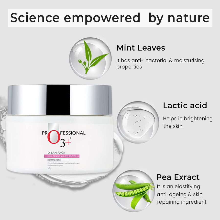 O3+ D-Tan Pack for Instant Skin Brightening and Lightening
