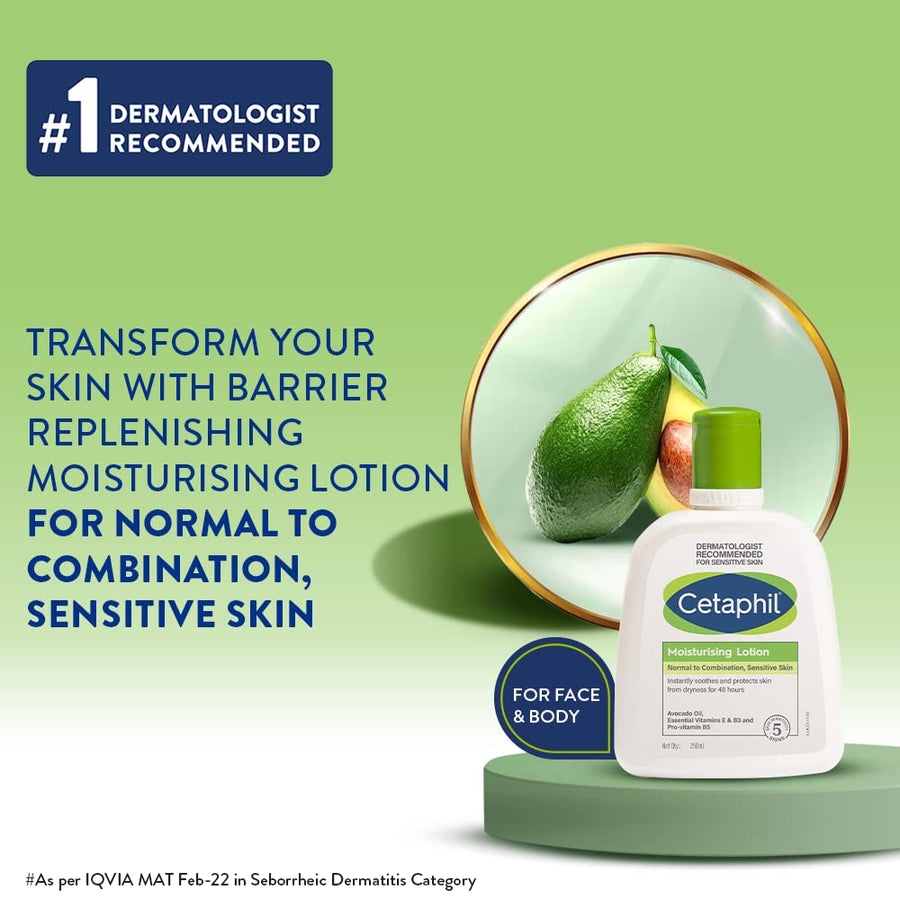 Cetaphil Moisturising Lotion For Face & Body, Normal To Combination Skin,250 Ml