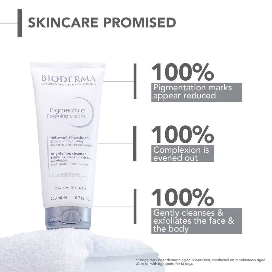 Bioderma Pigmentbio Foaming Cream Brightening Exfoliating Cleanser 200ml