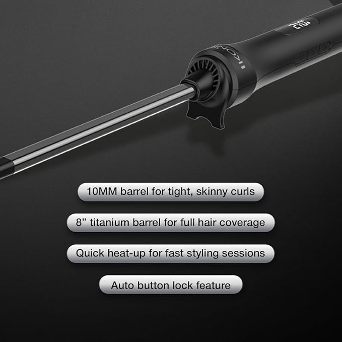 Ikonic Professional Hot Wand Curler 2.0