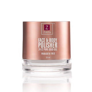 Zobha® Face & Body Polisher 24CT Gold Facial Gel 50ml