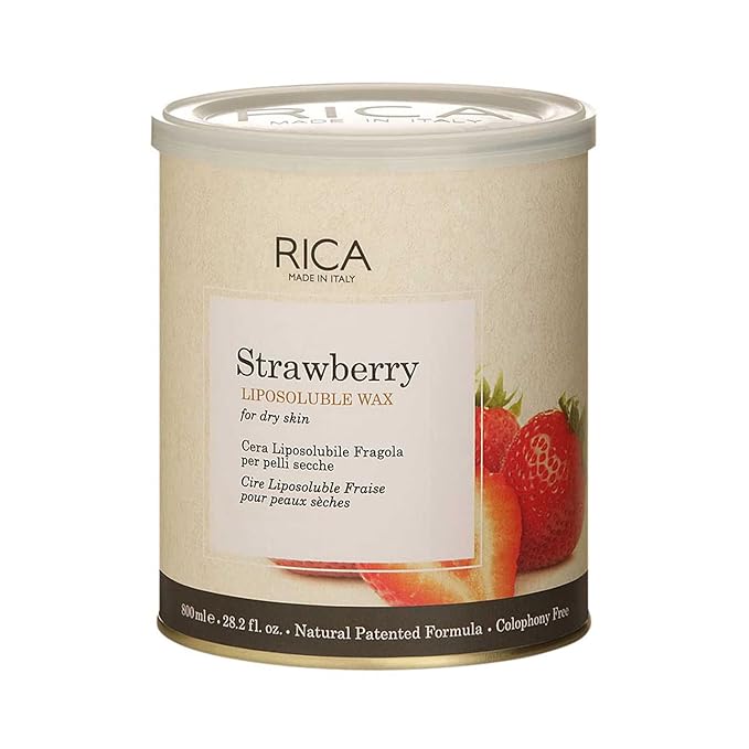 RICA Strawberry Liposoluble Soft Wax For Dry Skin