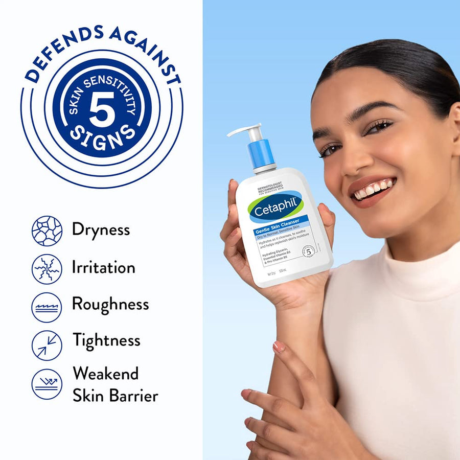 Cetaphil Gentle Skin Cleanser For Dry, Normal Sensitive Skin, 500ml