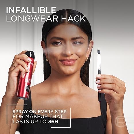 L'Oreal Paris Infaillible 3-Second Setting Mist, Transfer-proof & Waterproof Setting Spray 75ml