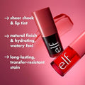e.l.f. Sheer For It Blush Tint, Multi-Use, Long-Lasting Lip & Cheek