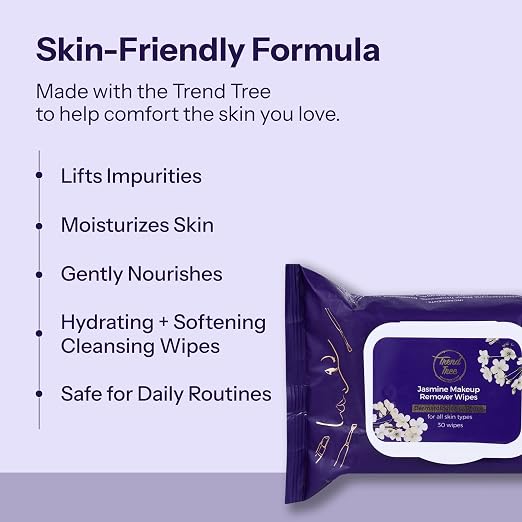 TrendTree Jasmine Makeup Remover Wet Wipes