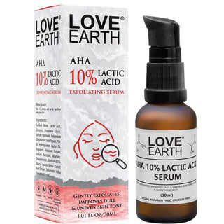Love Earth AHA 10% Lactic Acid Exfoliating Serum 30ml