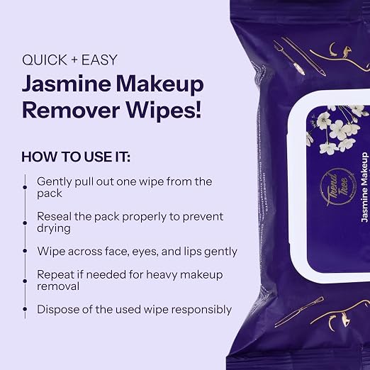 TrendTree Jasmine Makeup Remover Wet Wipes