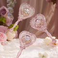 Flower Knows Plastic Midsummer Fairytales Heart Hand Mirror white Vanilla