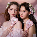 Flower Knows Plastic Midsummer Fairytales Heart Hand Mirror white Vanilla
