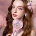 Flower Knows Plastic Midsummer Fairytales Heart Hand Mirror white Vanilla