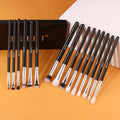 BEILI Professional Eye Sadow Eyeliner Eyebrow Makeup brushes Set 15 Pcs