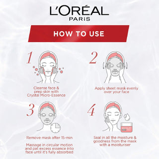 Loreal Paris Revitalift Crystal Micro-Essence Sheet Mask